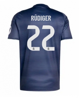 Billige Fotballdrakt Real Madrid Antonio Rudiger #22 Replika Bortedrakt 2025-26 Kortermet Billige Fotballdrakt Real Madrid Antonio Rudiger #22 Replika Bortedrakt 2025-26 Kortermet